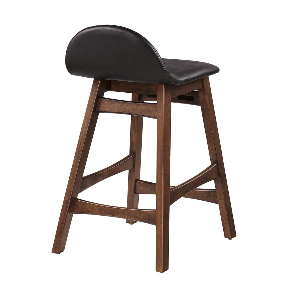 EEI-6556-BRN Juno Wood Counter Stool Set of 2 by Modway