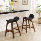 EEI-6556-BRN Juno Wood Counter Stool Set of 2 by Modway