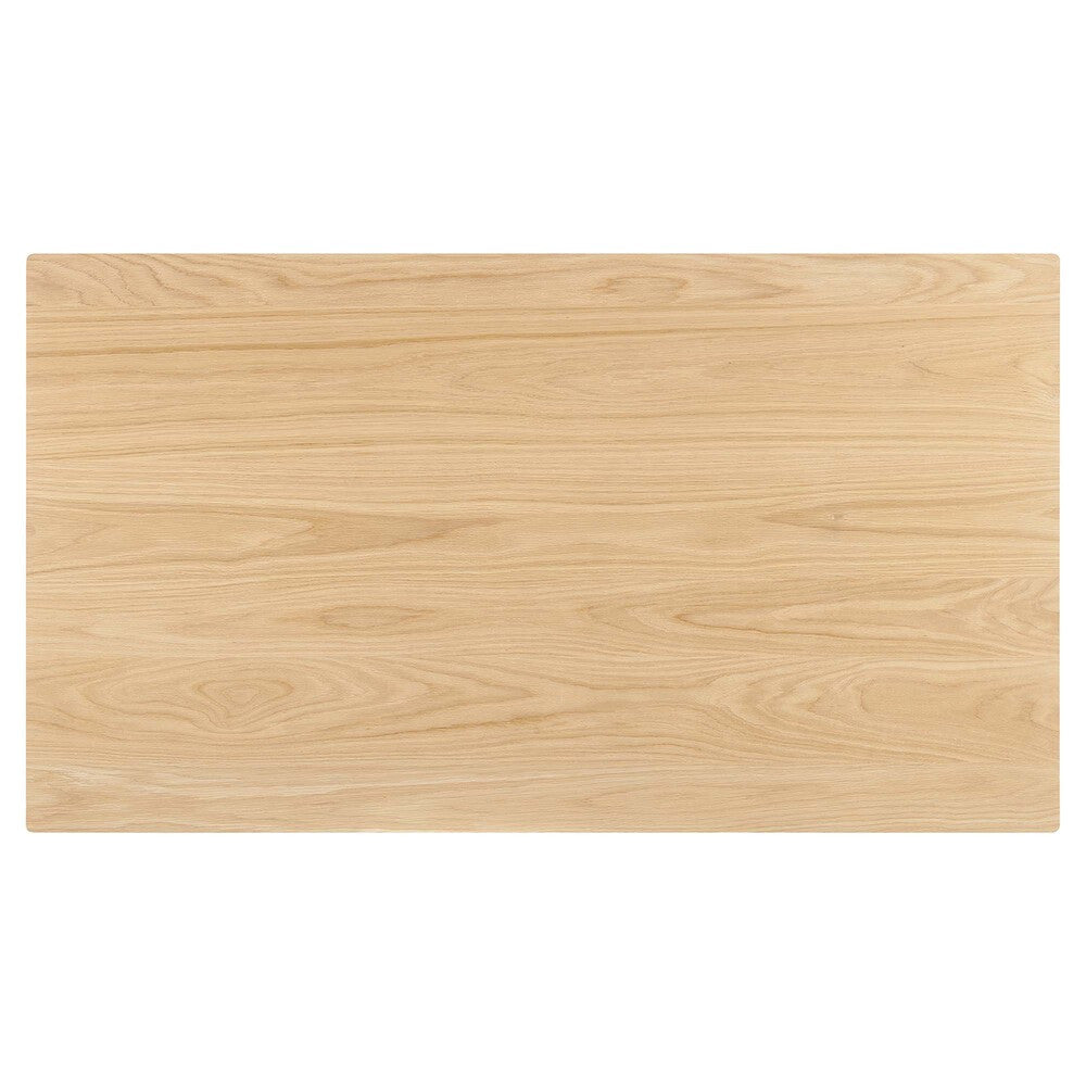 EEI-6017-OAK-OAK Juxtapose 63" Rectangle Dining Table by Modway