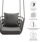 EEI-6949 Kaliah Outdoor Patio Aluminum Swing Chair by Modway