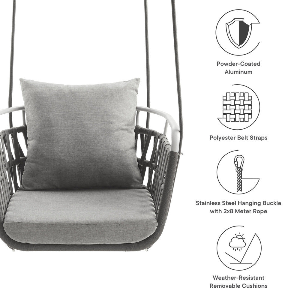 EEI-6949 Kaliah Outdoor Patio Aluminum Swing Chair by Modway
