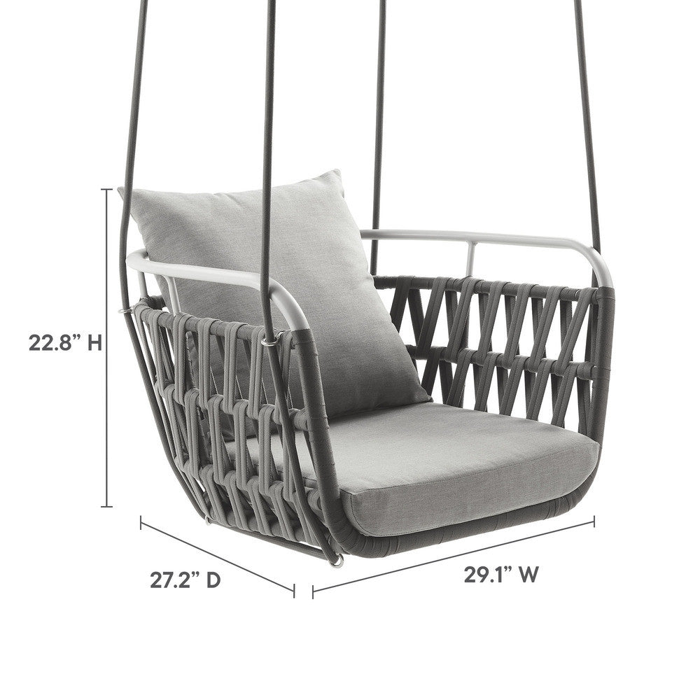 EEI-6949 Kaliah Outdoor Patio Aluminum Swing Chair by Modway