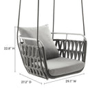 EEI-6949 Kaliah Outdoor Patio Aluminum Swing Chair by Modway