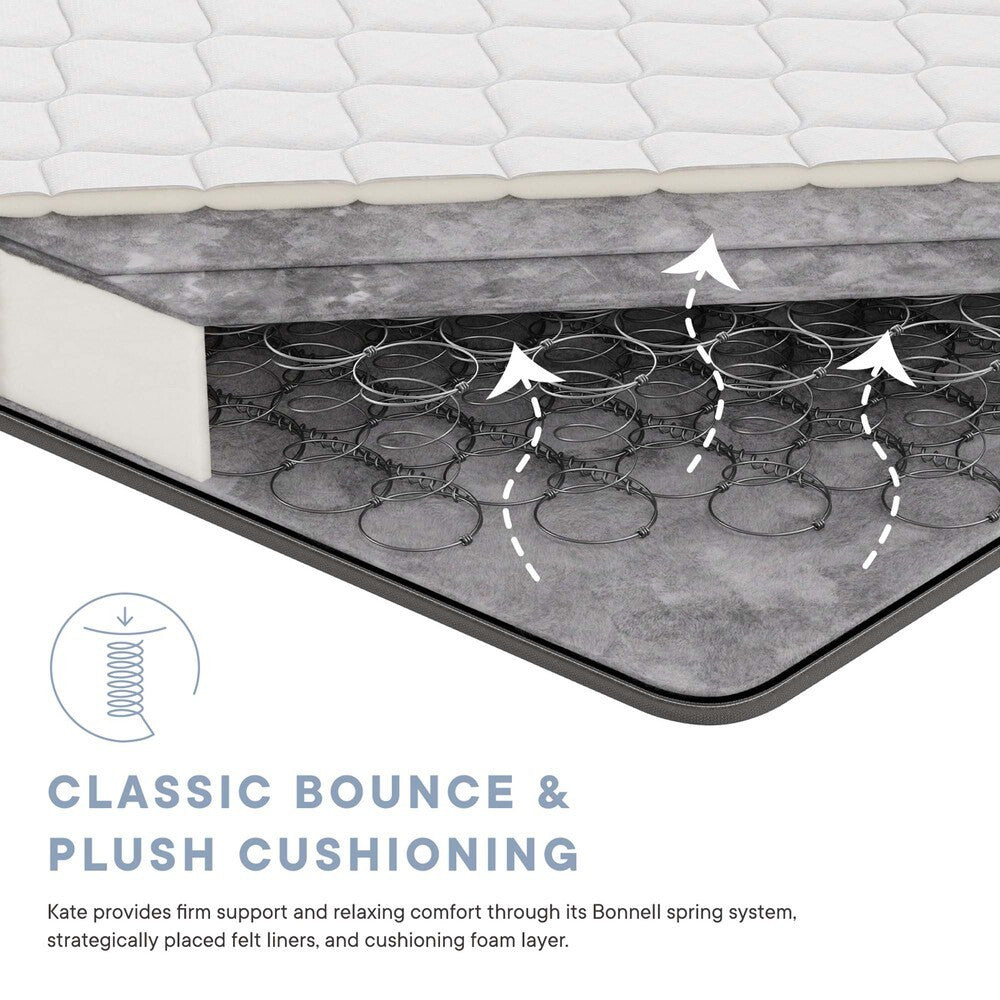 MOD-5773-WHI Kate 6" Full Mattress by Modway