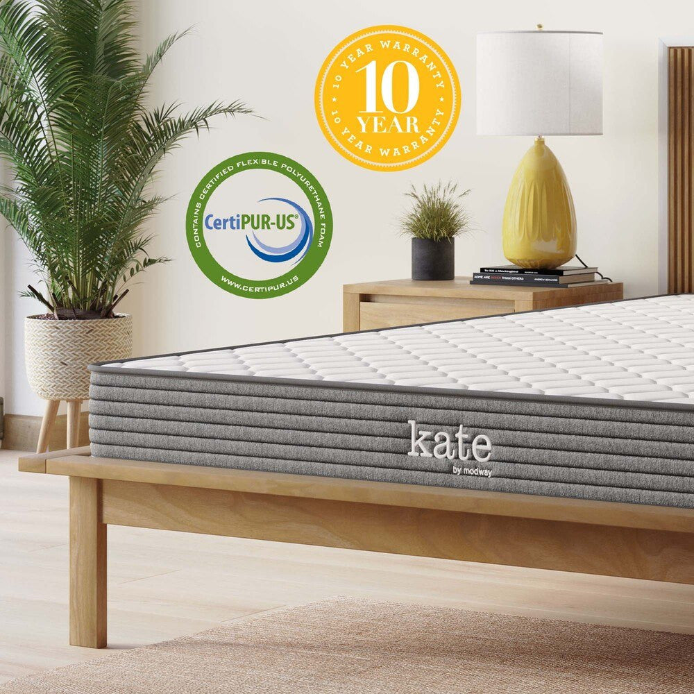 MOD-5775-WHI Kate 6" King Mattress by Modway