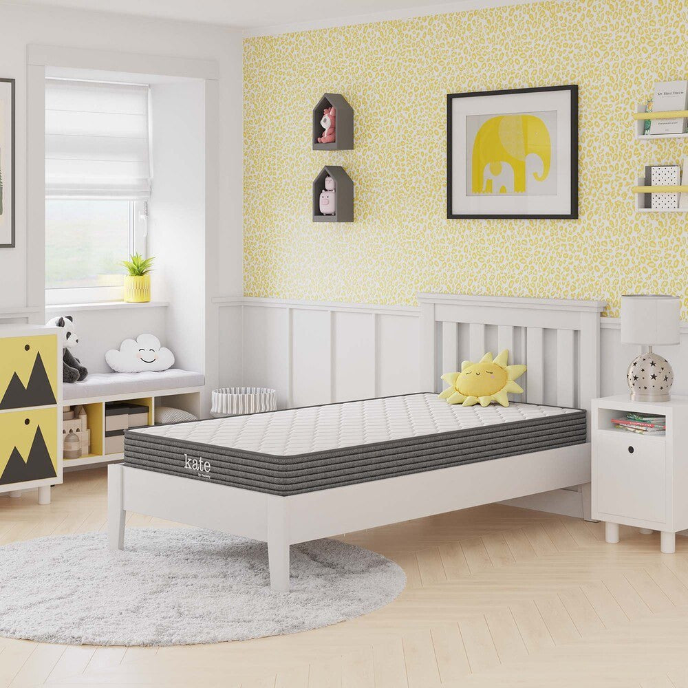 MOD-7097-WHI Kate 6" Narrow Twin Mattress by Modway