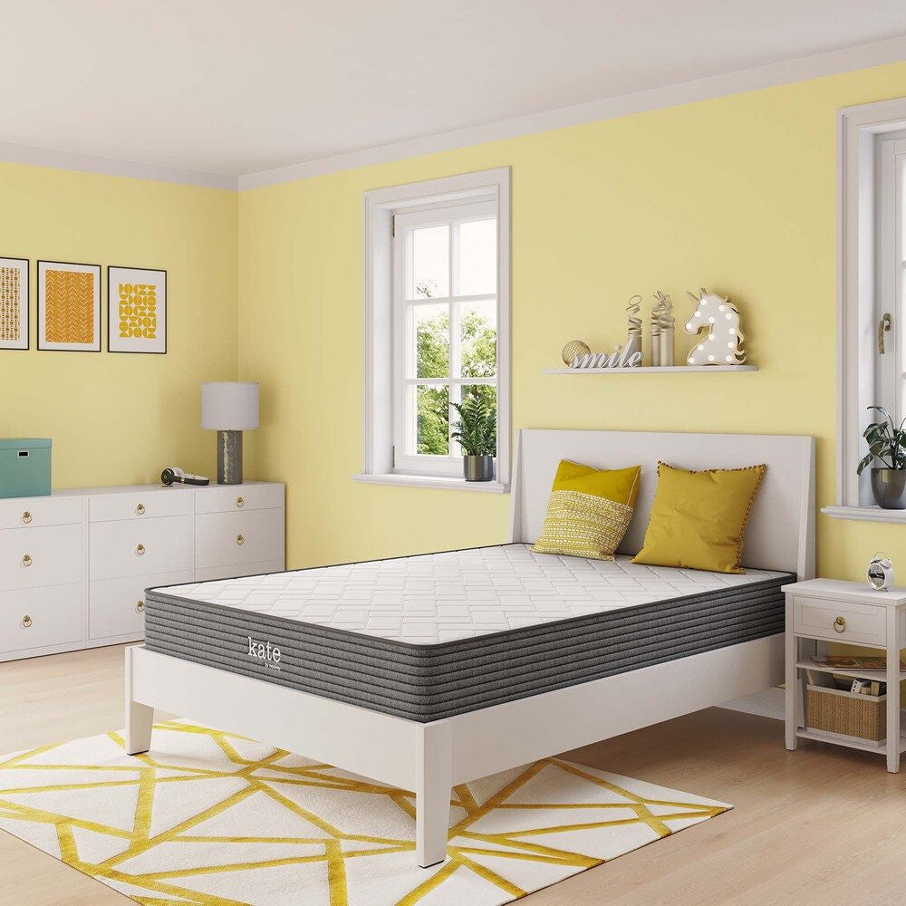 MOD-5777-WHI Kate 8" Full Mattress by Modway
