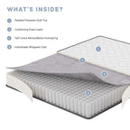 MOD-5779-WHI Kate 8" King Mattress by Modway