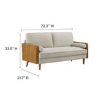 EEI-6961 Kellan Heathered Fabric Upholstered Sofa by Modway