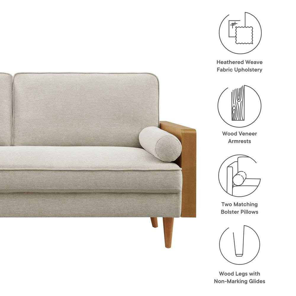 EEI-6961 Kellan Heathered Fabric Upholstered Sofa by Modway