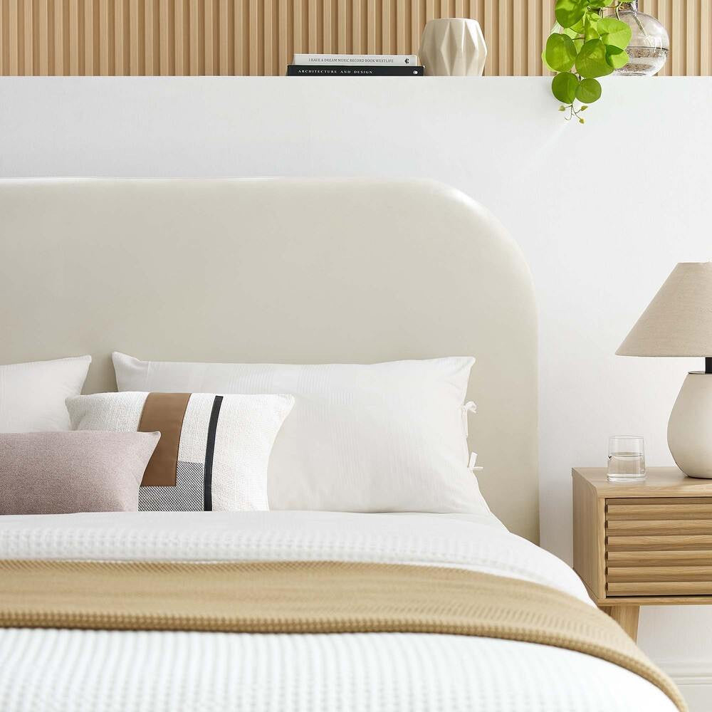 MOD-7139 Keynote Performance Velvet Curved Full Platform Bed by Modway