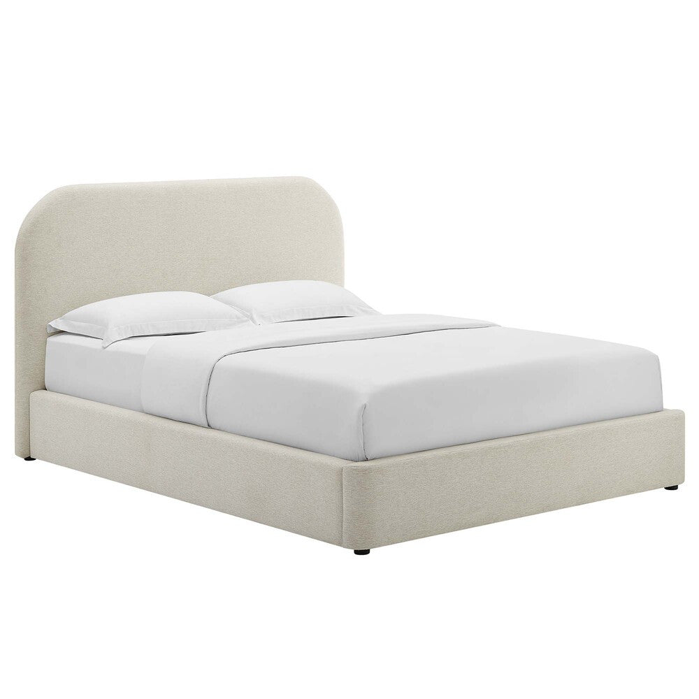 MOD-7138 Keynote Upholstered Fabric Curved Full Platform Bed by Modway