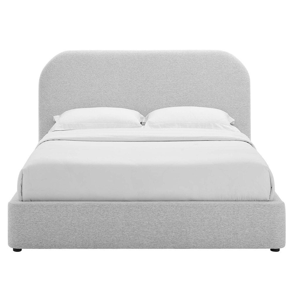 MOD-7142 Keynote Upholstered Fabric Curved King Platform Bed by Modway