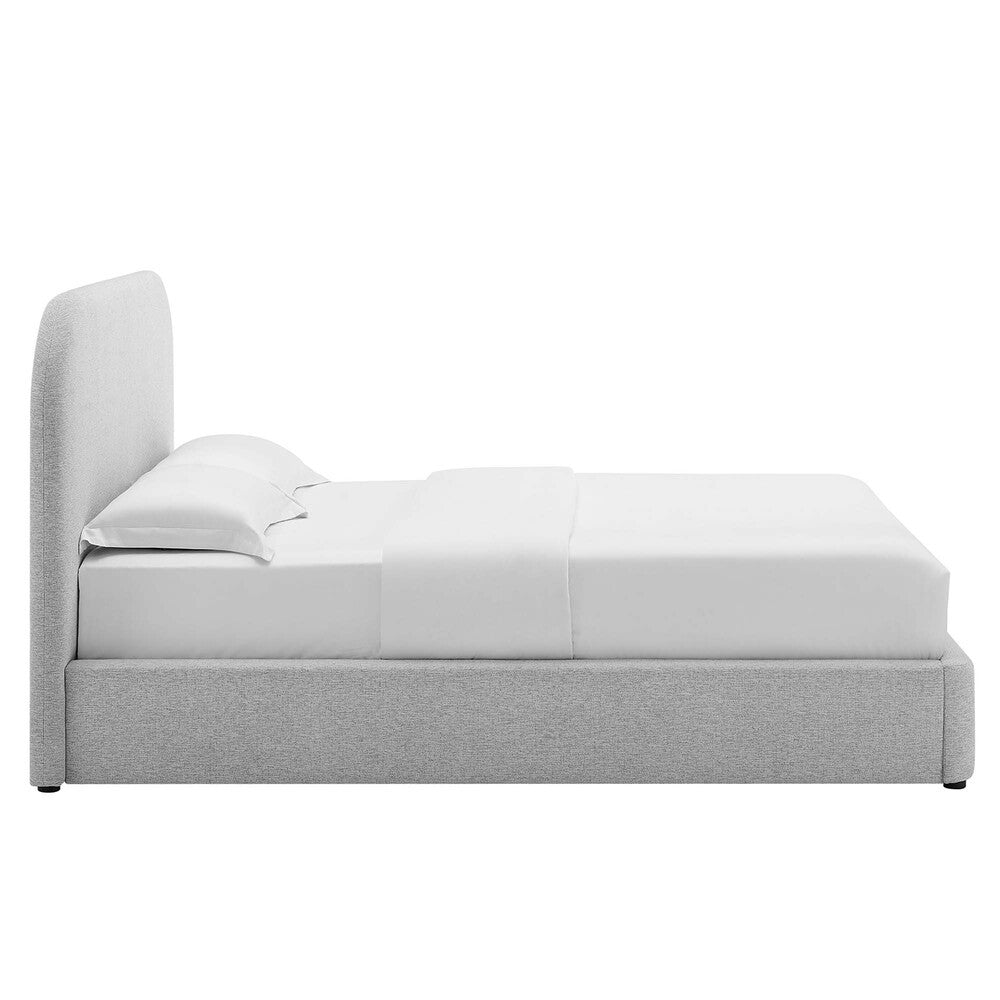 MOD-7140 Keynote Upholstered Fabric Curved Queen Platform Bed by Modway