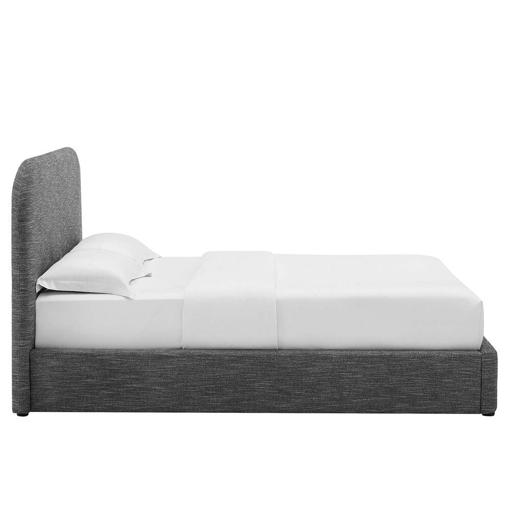MOD-7140 Keynote Upholstered Fabric Curved Queen Platform Bed by Modway