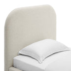 MOD-7136 Keynote Upholstered Fabric Curved Twin Platform Bed by Modway