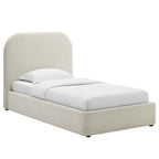 MOD-7136 Keynote Upholstered Fabric Curved Twin Platform Bed by Modway