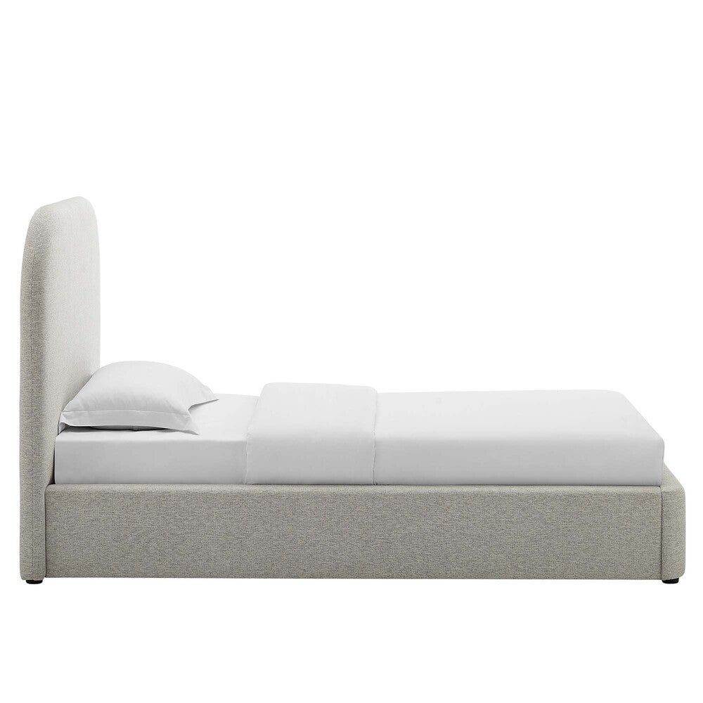 MOD-7136 Keynote Upholstered Fabric Curved Twin Platform Bed by Modway