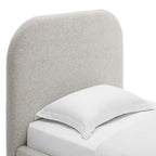 MOD-7136 Keynote Upholstered Fabric Curved Twin Platform Bed by Modway