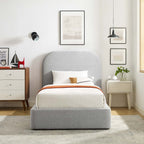 MOD-7136 Keynote Upholstered Fabric Curved Twin Platform Bed by Modway