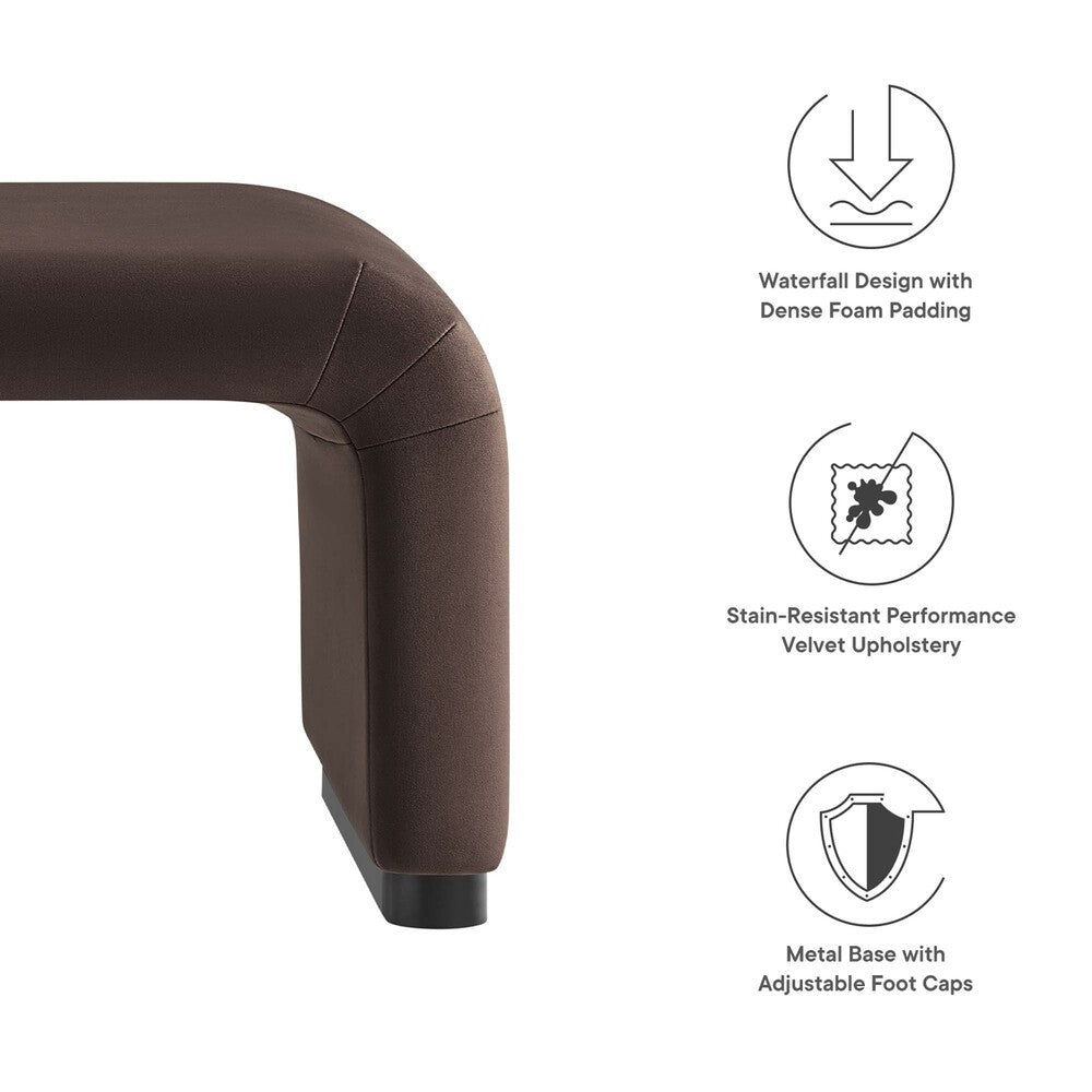 EEI-6735 Koda Performance Velvet Waterfall Ottoman by Modway