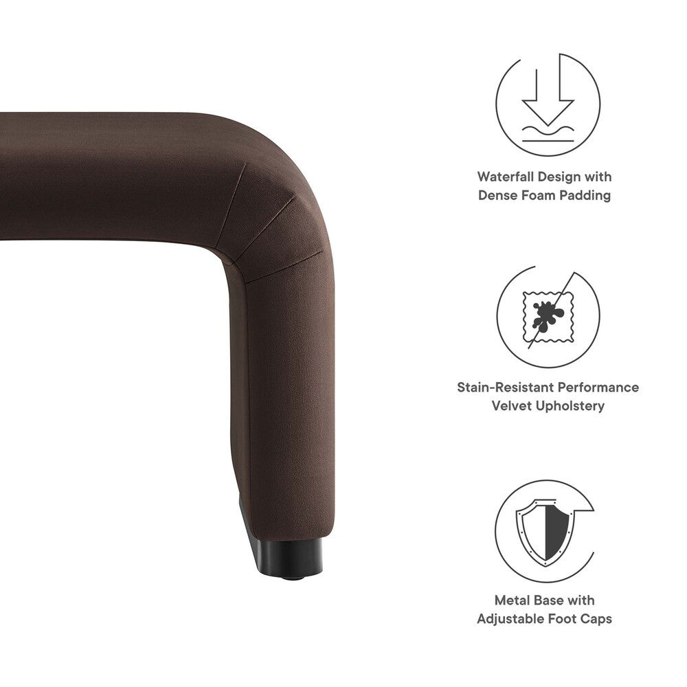 EEI-6733 Koda Performance Velvet Waterfall Stool by Modway