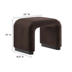 EEI-6733 Koda Performance Velvet Waterfall Stool by Modway