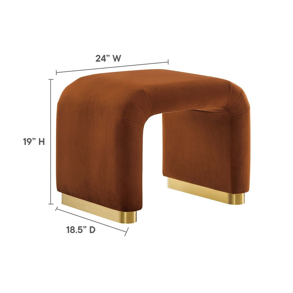 EEI-6733 Koda Performance Velvet Waterfall Stool by Modway