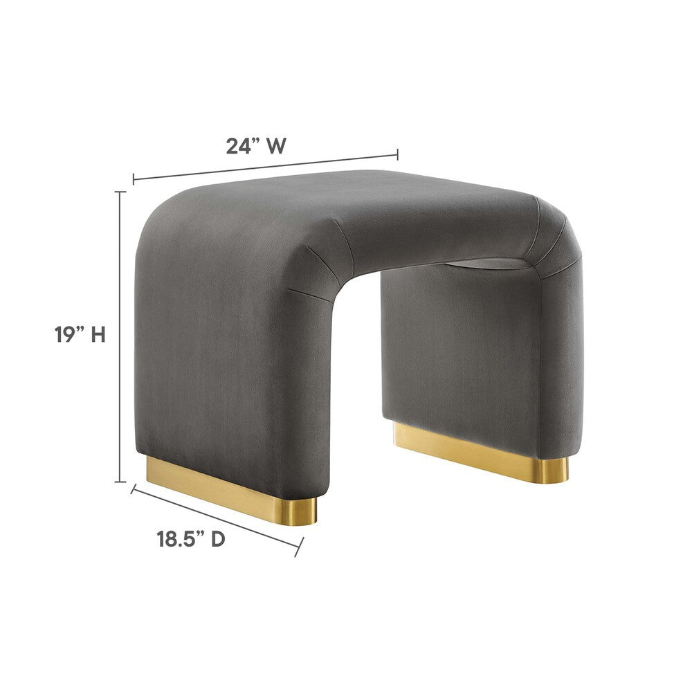 EEI-6733 Koda Performance Velvet Waterfall Stool by Modway