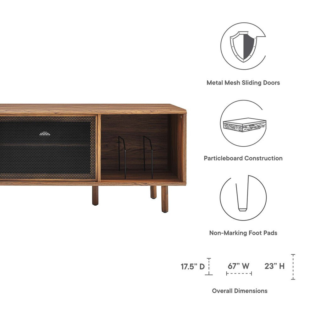 EEI-6236 Kurtis 67" TV and Vinyl Record Stand by Modway
