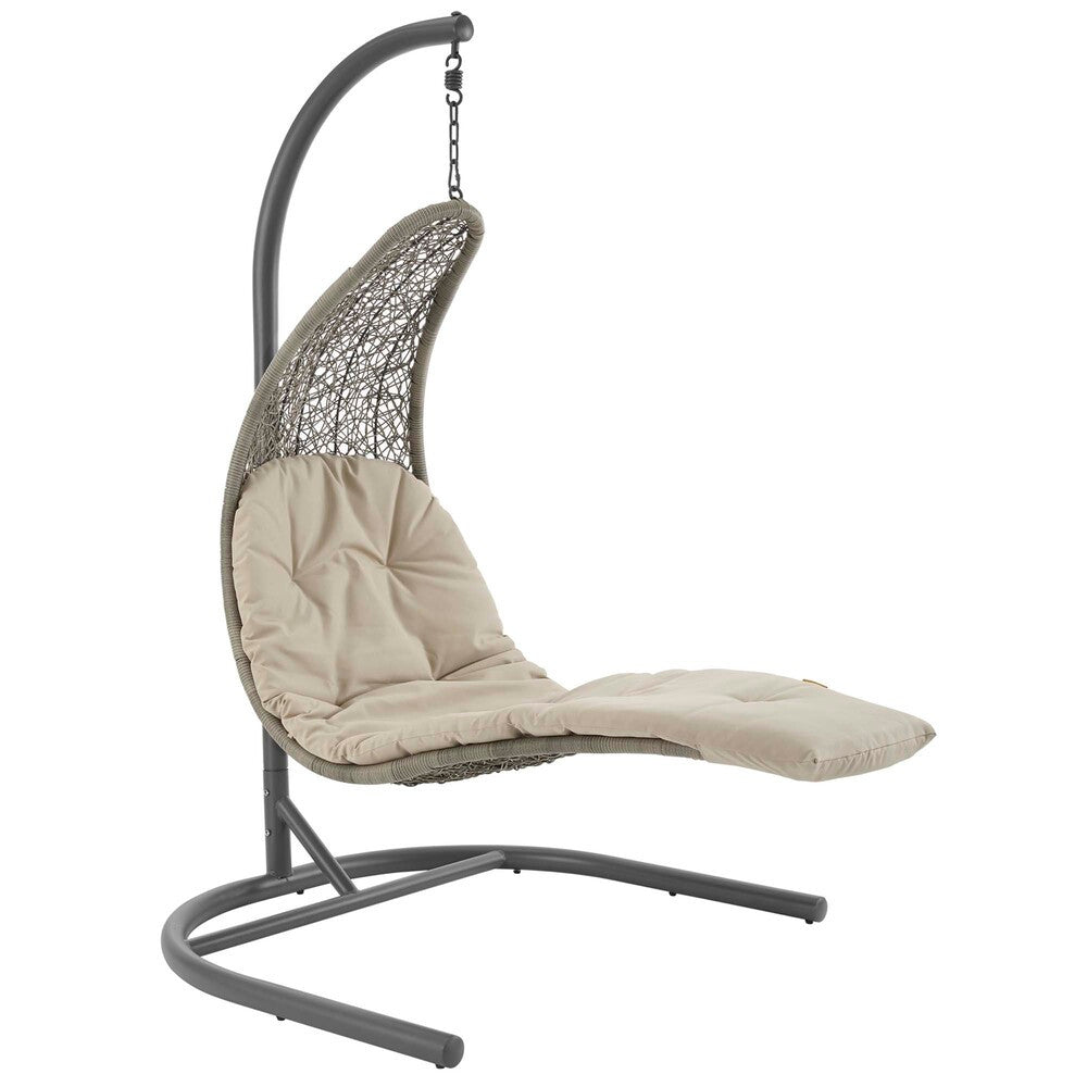 EEI-2952 Landscape Hanging Chaise Lounge Outdoor Patio Swing Chair by Modway