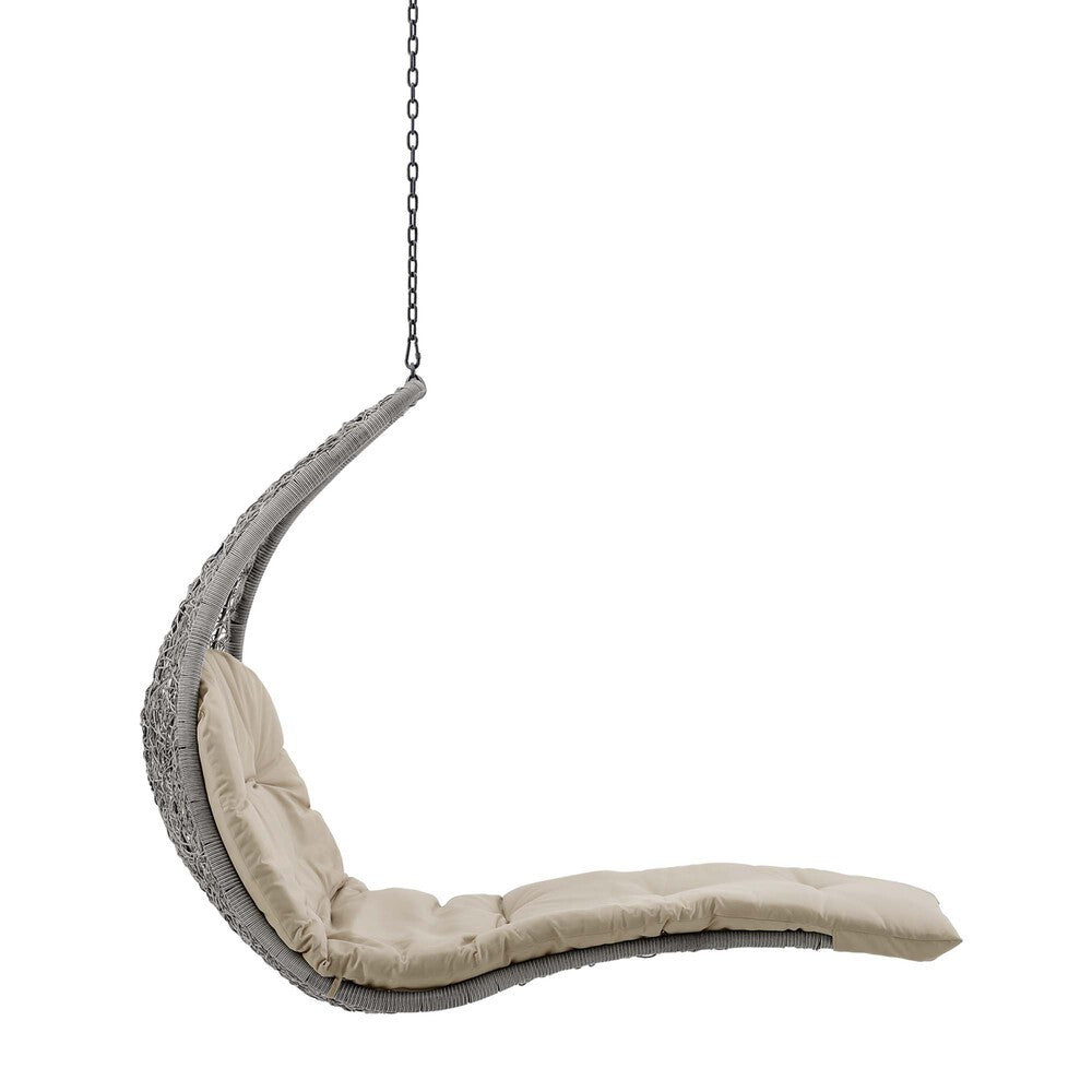 EEI-4589 Landscape Hanging Chaise Lounge Outdoor Patio Swing Chair by Modway
