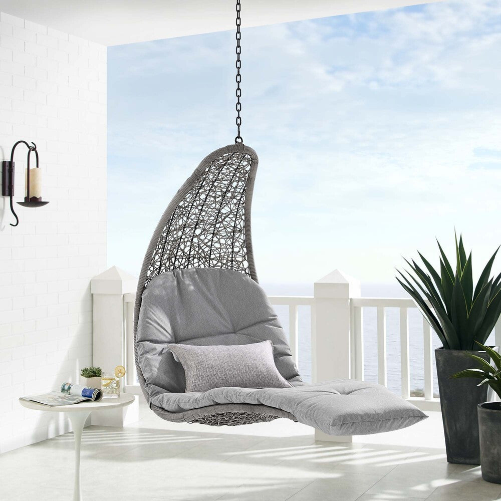 EEI-4589 Landscape Hanging Chaise Lounge Outdoor Patio Swing Chair by Modway
