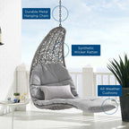 EEI-4589 Landscape Hanging Chaise Lounge Outdoor Patio Swing Chair by Modway