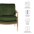 Modway Langford Performance Velvet Accent Armchair by Modway-EEI-7056