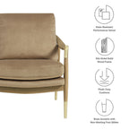 Modway Langford Performance Velvet Accent Armchair by Modway-EEI-7056