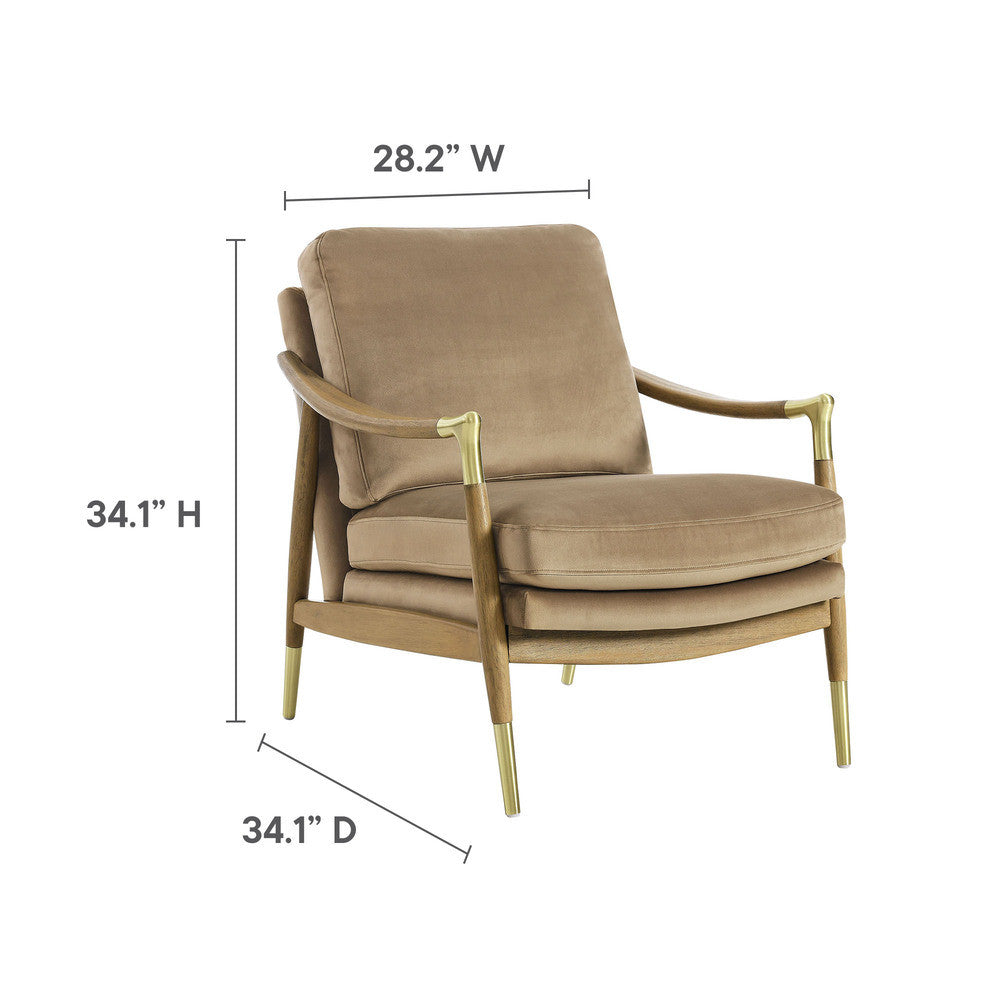 Modway Langford Performance Velvet Accent Armchair by Modway-EEI-7056