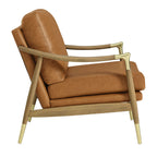 Modway Langford Vegan Leather Accent Armchair by Modway-EEI-7138-TAN-WAL