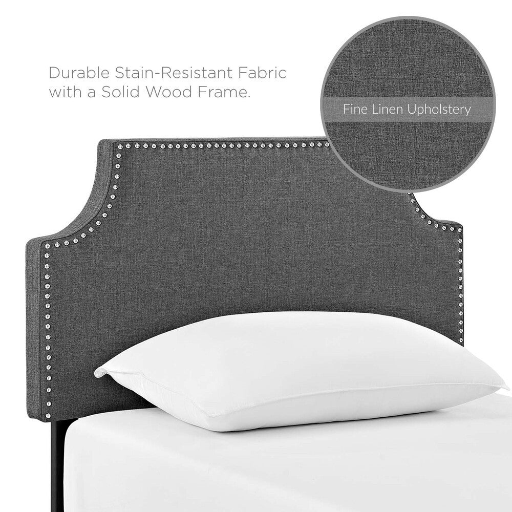 Modway Laura Upholstered Fabric Twin Headboard by Modway-MOD-5390-GRY
