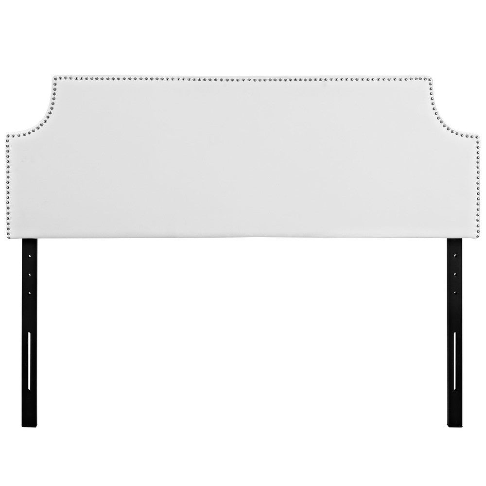 MOD-5391-WHI Laura Upholstered Vinyl Full Headboard by Modway