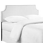 MOD-5391-WHI Laura Upholstered Vinyl Full Headboard by Modway