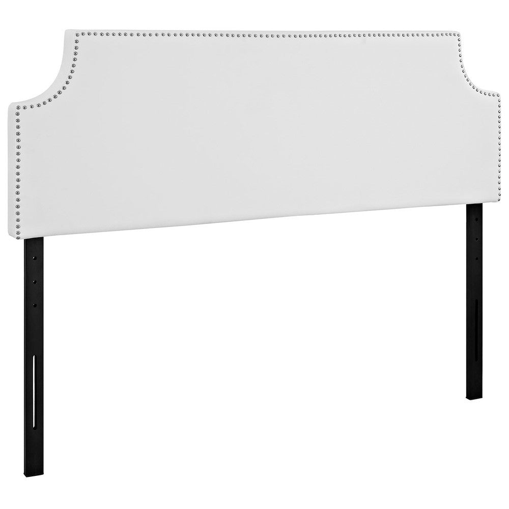MOD-5393-WHI Laura Upholstered Vinyl Queen Headboard by Modway