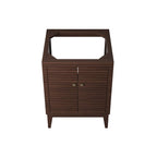 EEI-5088-WAL Ledger 24" Wood Bathroom Vanity Cabinet (Sink Basin Not Included) by Modway