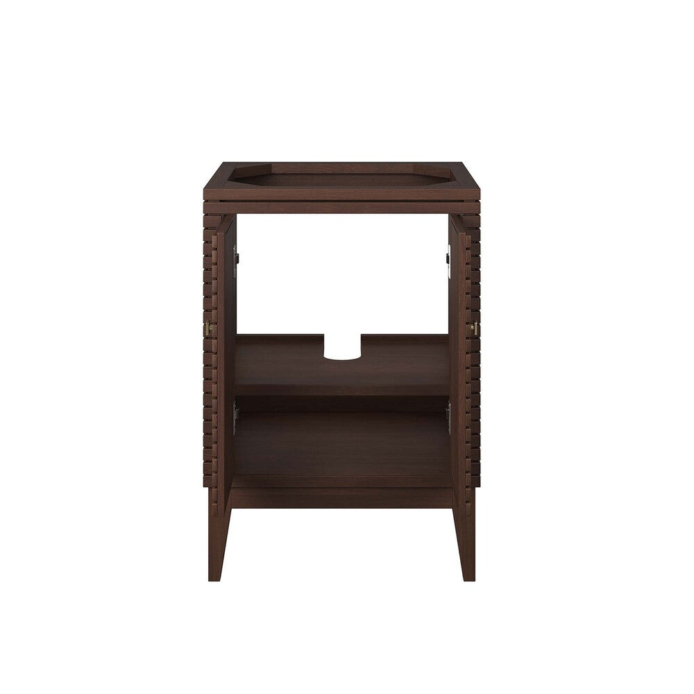 EEI-5088-WAL Ledger 24" Wood Bathroom Vanity Cabinet (Sink Basin Not Included) by Modway