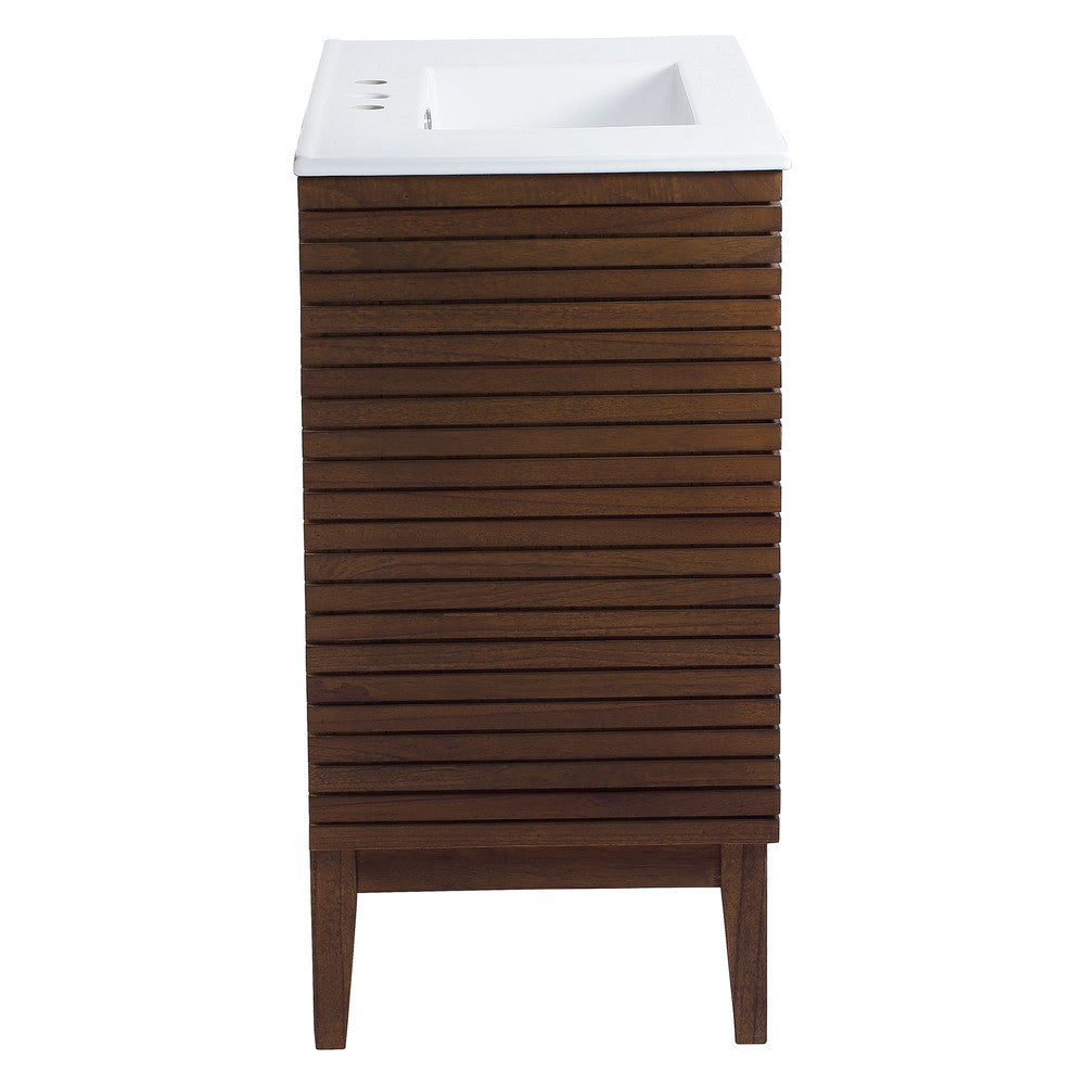 EEI-5115-WAL-WHI Ledger 36" Bathroom Vanity by Modway