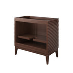 EEI-5089-WAL Ledger 36" Wood Bathroom Vanity Cabinet (Sink Basin Not Included) by Modway