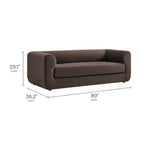 Modway Leif 89" Performance Velvet Upholstered Sofa by Modway-EEI-7281