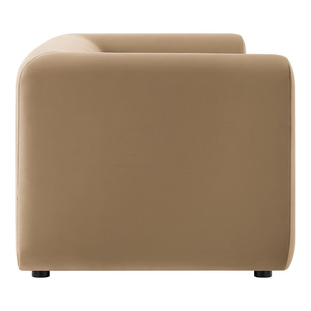 Modway Leif 89" Performance Velvet Upholstered Sofa by Modway-EEI-7281