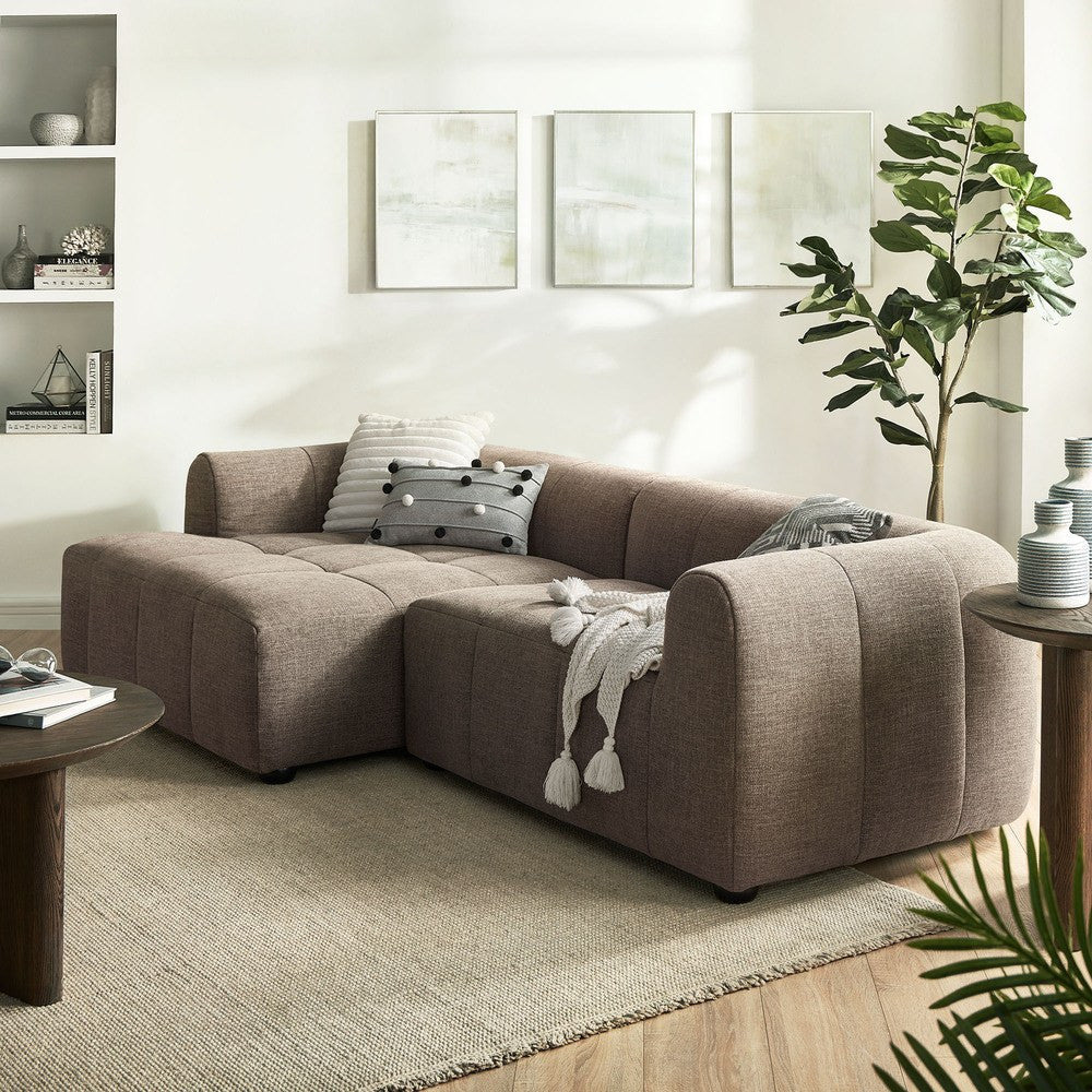 EEI-6868 Liana Left-Facing Upholstered Fabric Modular Sofa with Chaise by Modway