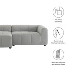 EEI-6868 Liana Left-Facing Upholstered Fabric Modular Sofa with Chaise by Modway
